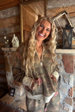 PREORDER - 2 prints: CAMO & BUTTERFLIES EASY DOES IT PULLOVER