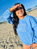 EMBROIDERED YOU + ME + THE SEA SWEATSHIRT