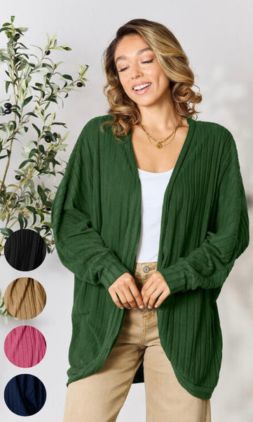 Andy Ribbed Cocoon Cardigan