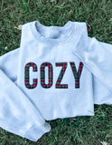 Cozy Embroidered Applique Sweatshirt