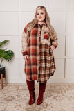 Cabin Flannel Plaid Oversized Shacket