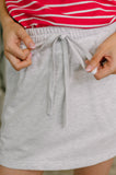 Kate Drawstring Skort in Grey