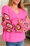 Emmie V-Neck Knit Sweater