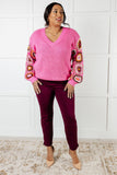 Mellia V-Neck Knit Sweater