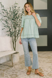 Casey Crinkle Woven Blouse