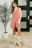 Wynn Ribbed Knit Romper in Rust