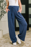 Certified Chiller Contrast Stripe Straight Leg Bottoms in Navy