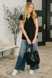 Classic Timeless V-Neck Tee in Black