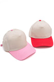 Two Tone Canvas Cap Set