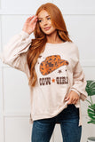 Cow Girl Pullover in Stone