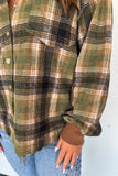 PREORDER- 2 colors MOUNTAIN MORNING PLAID HOODIE SHACKET