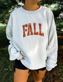 Fall Embroidered Applique Sweatshirts