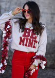 Be Mine Faux Yarn Tee / Sweatshirt
