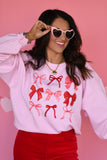 Valentine Bows Sweatshirt
