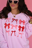 Valentine Bows Sweatshirt