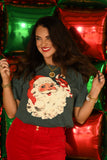 Vintage Candy Cane Santa Tee/Long Sleeve