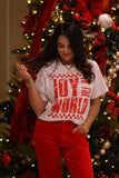 Checkered Joy To The World Tee