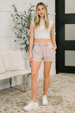 Daily Routine Mineral Wash Shorts in Ash Mocha