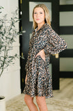 Darlin' Babydoll Leopard Print Dress