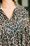 Darlin' Babydoll Leopard Print Dress