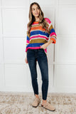 Striped Loose Knit Top