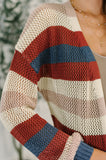 Kenna Striped Knit Cardigan