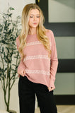 Down to Every Detail Long Sleeve in Dusty Rose