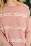 Down to Every Detail Long Sleeve in Dusty Rose