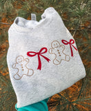 Gingerbread & Bows Embroidered Sweatshirts