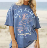 STAY SALTY BEACH COWGIRL Tees