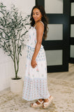 Sofia Mixed Print Midi Dress