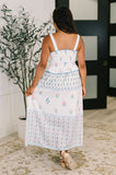Sofia Mixed Print Midi Dress