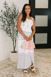 Sofia Mixed Print Midi Dress