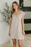 Lockhart High Neck Dress in Ash Mocha