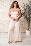 Eden Jumpsuit in Apricot