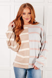 Striped Patchwork Sweater