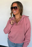 PREORDER- FIELD & STABLE QUARTER ZIP PULLOVER