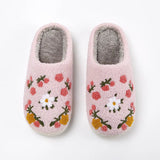 Pink Floral Slippers