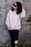 Neutral Checkered MAMA Tee & Sweatshirt