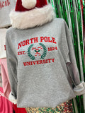 North Pole Embroidered Sweatshirt