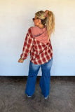 PREORDER- 2 colors MOUNTAIN MORNING PLAID HOODIE SHACKET