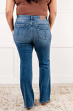 HANNAH MID RISE THERMAL BOOTCUT JEANS