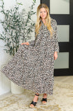 Francesca Leopard Print Maxi Dress