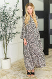 Francesca Leopard Print Maxi Dress
