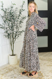 Francesca Leopard Print Maxi Dress