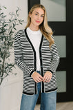 Your Way Striped Cardigan
