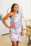 Forever Floral One Shoulder Dress