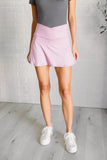 V Shaping High-Waist Skort in Mauve Peony