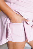 V Shaping High-Waist Skort in Mauve Peony