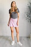 V Shaping High-Waist Skort in Mauve Peony